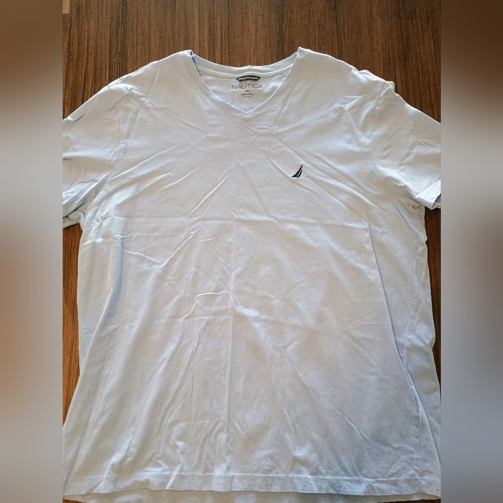 Nautica Men's baby blue T-Shirt